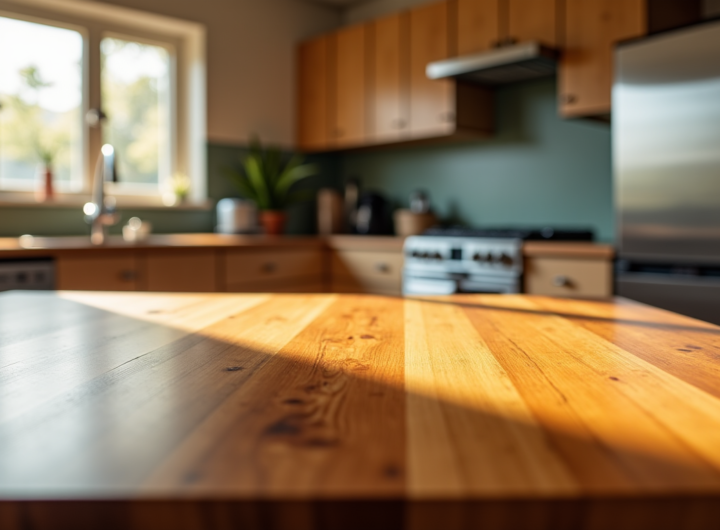 comment choisir un plan de travail en bois pour une cuisine durable et élégante